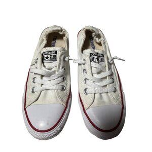 Converse All Star Women's Canvas White Low Top Sneakers Size‎ 7